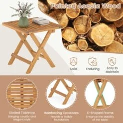 Tangkula 2-Piece Acacia Wood Outdoor Folding Side Table - Portable Patio Bistro Set 14 Tangkula 2-Piece Acacia Wood Outdoor Folding Side Table - Portable Patio Bistro Set -Tangkula Shop GUEST 663cb2d1 b985 43bf 9f05 11e2fc8f5cfb 1