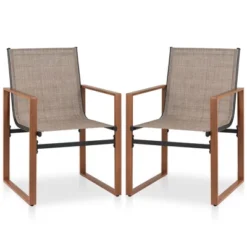 Tangkula 2 PCS Outdoor Dining Chairs Patio Furniture Chair W/ Breathable Seat & Backrest 17 Tangkula 2 PCS Outdoor Dining Chairs Patio Furniture Chair W/ Breathable Seat & Backrest -Tangkula Shop GUEST 669d5033 9a50 470c b2ab 77f1cfd3cb40