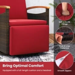 Tangkula Set Of 2 Outdoor 360° Swivel Rattan Recliner Chair Patio Wicker Chaise Lounge Chair 14 Tangkula Set Of 2 Outdoor 360° Swivel Rattan Recliner Chair Patio Wicker Chaise Lounge Chair -Tangkula Shop GUEST 682043d4 a470 4352 a6d4 5a11593b5bcb