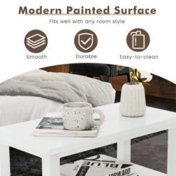 Tangkula 2PCS Nightstand Side End Sofa Table W/ 2 Drawers For Living Room Bedroom White 12 Tangkula 2PCS Nightstand Side End Sofa Table W/ 2 Drawers For Living Room Bedroom White -Tangkula Shop GUEST 695da6a6 572b 458f 93a3 aabca8629884