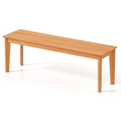 Tangkula 55" Teak Wood Bench, 3-Person Backless Outdoor Garden Seating 15 Tangkula 55" Teak Wood Bench, 3-Person Backless Outdoor Garden Seating -Tangkula Shop GUEST 6a1c13fd 21c3 47c8 aa7a d36fe4cabeca 1