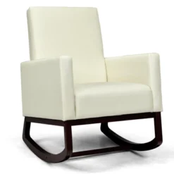 Tangkula 2-in-1 Upholstered Rocking Chair With Wood Leg & Pillow Relax Sofa Chair Light Grey/Beige/Dark Gray -Tangkula Shop GUEST 6aa766b6 318c 488e 80b9 438bf20f6fbf