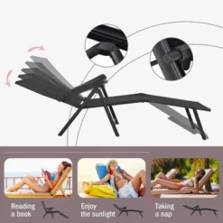 Tangkula Outdoor Adjustable Chaise Lounge Chair Patio Beach Folding Recliner Lounge 14 Tangkula Outdoor Adjustable Chaise Lounge Chair Patio Beach Folding Recliner Lounge -Tangkula Shop GUEST 6aaaa64e 171e 4471 8952 cdac1b53587b