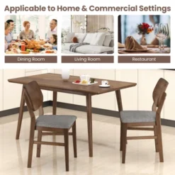 Tangkula Dining Chairs Set Of 4 W/ Rubber Wood Frame Padded Seat Curved Back Living Room 17 Tangkula Dining Chairs Set Of 4 W/ Rubber Wood Frame Padded Seat Curved Back Living Room -Tangkula Shop GUEST 6b9889e6 c36e 452e b549 fcfd5236a4ba