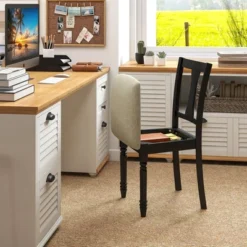 Tangkula Set Of 4 Upholstered Wooden Dining Chair W/ Seat Storage Space -Tangkula Shop GUEST 6c96212c a09c 4075 be19 50ca246b06b2