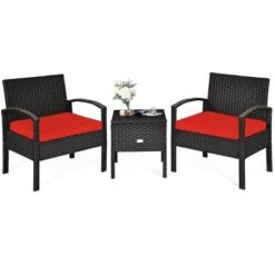 Tangkula 3-Piece Patio Wicker Storage Table & Chair Set Outdoor Conversation Set Red/Turquoise 12 Tangkula 3-Piece Patio Wicker Storage Table & Chair Set Outdoor Conversation Set Red/Turquoise -Tangkula Shop GUEST 6d5094a8 541d 43b0 8bad 3344d3b9d2a0