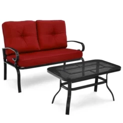 Tangkula 2-Piece Patio Conversation Set: Outdoor Loveseat and Coffee Table 16 Tangkula 2-Piece Patio Conversation Set: Outdoor Loveseat and Coffee Table -Tangkula Shop GUEST 6d71114e 600d 4877 b02d ddaf83dc2f60