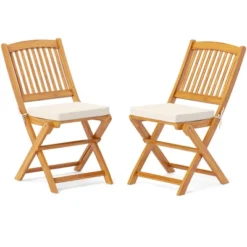 Tangkula Patio Folding Chair Set Of 2 Portable Acacia Wood Dining Chairs With High Back & Seat Cushions Beige/Navy/Red 18 Tangkula Patio Folding Chair Set Of 2 Portable Acacia Wood Dining Chairs With High Back & Seat Cushions Beige/Navy/Red -Tangkula Shop GUEST 6dc5959f 351c 4d23 a073 b92eedc87022