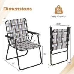 Tangkula Set of 4 Folding Webbed Lawn Chairs with Heavy-Duty Metal Frame 12 Tangkula Set of 4 Folding Webbed Lawn Chairs with Heavy-Duty Metal Frame -Tangkula Shop GUEST 6e7d2329 8dd9 45a7 b890 cc6539539ced