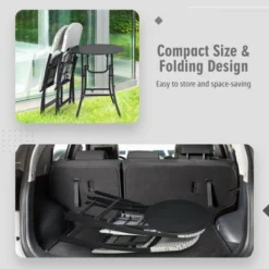 Tangkula 3-Piece Outdoor Rattan Bistro Set – Foldable Wicker Table and Chairs -Tangkula Shop GUEST 6ff37988 f399 4313 849a 019cfb9bc0fd