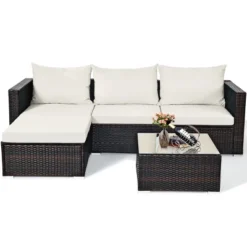 Tangkula 5-Piece Patio Rattan Conversation Set Ourdoor Sectional Cushioned Sofa With Table 7 Tangkula 5-Piece Patio Rattan Conversation Set Ourdoor Sectional Cushioned Sofa With Table -Tangkula Shop GUEST 70a241b4 7ac7 409b b432 dd13463d9948