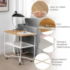 Tangkula 2-Tier Folding Rolling Cart Kitchen Utility Cart Tool-Free Installing 18 Tangkula 2-Tier Folding Rolling Cart Kitchen Utility Cart Tool-Free Installing -Tangkula Shop GUEST 714c07d0 8789 40e3 9156 1ef17d70a68d