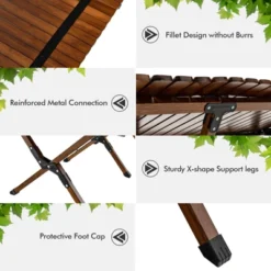Tangkula Folding Wooden Camping Table Portable Picnic Table W/ Carry Bag Roll-up Bamboo Tabletop Outdoor Travel Camping Table Natural/Coffee 17 Tangkula Folding Wooden Camping Table Portable Picnic Table W/ Carry Bag Roll-up Bamboo Tabletop Outdoor Travel Camping Table Natural/Coffee -Tangkula Shop GUEST 714da9a1 83a8 45c5 b421 a648d5c77fec
