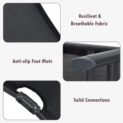 Tangkula Outdoor Adjustable Chaise Lounge Chair Patio Beach Folding Recliner Lounge 3 Tangkula Outdoor Adjustable Chaise Lounge Chair Patio Beach Folding Recliner Lounge - Image 3