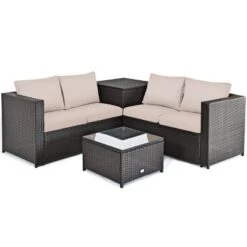 Tangkula 4 PCS Patio Rattan Furniture Set Wicker Conversation Set W/Storage Box 12 Tangkula 4 PCS Patio Rattan Furniture Set Wicker Conversation Set W/Storage Box -Tangkula Shop GUEST 71901066 47ce 48e3 9781 6a9363eb901e