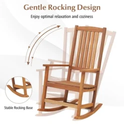 Tangkula High-Back Hardwood Outdoor Rocking Chair with Smooth Motion Base 11 Tangkula High-Back Hardwood Outdoor Rocking Chair with Smooth Motion Base -Tangkula Shop GUEST 71ab24e6 51c1 4c49 9b34 a0f57fd9af01 1