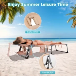 Tangkula 2PCS Beach Lounge Chair Reclining Chair With 5 Adjustable Positions Detachable Pillow &Hand Ropes Blue/Black/Gray/Turquoise/Beige/Pink 16 Tangkula 2PCS Beach Lounge Chair Reclining Chair With 5 Adjustable Positions Detachable Pillow &Hand Ropes Blue/Black/Gray/Turquoise/Beige/Pink -Tangkula Shop GUEST 72311b81 0d97 4deb bb43 7b2490fe58d5