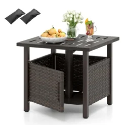 Tangkula Outdoor Side Table W/ 1.93"Umbrella Hole Patio Umbrella Stand W/ 2 Sand Bags 19 Tangkula Outdoor Side Table W/ 1.93"Umbrella Hole Patio Umbrella Stand W/ 2 Sand Bags -Tangkula Shop GUEST 723339da 28e4 4d33 9303 3b15738ff2ce