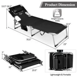 Tangkula Beach Lounge Chair Reclining Chair With 5 Adjustable Positions Detachable Pillow &Hand Ropes Blue/Black/Gray/Turquoise/Beige/Pink -Tangkula Shop GUEST 72ae727f bed9 48f5 9c46 4f2252e59581