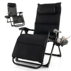 Tangkula Zero Gravity Chair Folding Recliner Lounge Chair W/ Cushion Cup Holder -Tangkula Shop GUEST 72c5697c b3a4 4d67 b65d 0f47dc5fa955