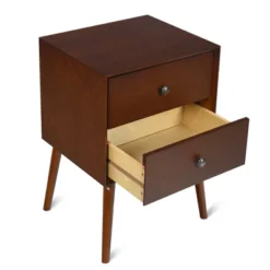 Tangkula Mid Century Nightstand Sofa End Table Bedroom Side Table With 2 Drawers -Tangkula Shop GUEST 72cc9f1c b3f5 4837 9924 9499b5da761c