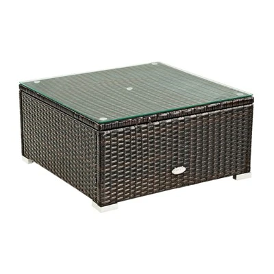 Tangkula 5-Piece Modular Rattan Patio Furniture Set with Cushioned Sofa and Coffee Table 9 Tangkula 5-Piece Modular Rattan Patio Furniture Set with Cushioned Sofa and Coffee Table - Image 9