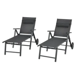 Tangkula 2 PCS Folding Outdoor Lounge Chair Set with Wheels & Adjustable Backrest 11 Tangkula 2 PCS Folding Outdoor Lounge Chair Set with Wheels & Adjustable Backrest -Tangkula Shop GUEST 737bf2cc e7bc 4d89 9f12 f21b39f6ba3a