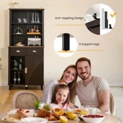 Tangkula Freestanding Buffet Hutch Kitchen Pantry Storage Cabinet W/ Sliding Doors 16 Tangkula Freestanding Buffet Hutch Kitchen Pantry Storage Cabinet W/ Sliding Doors -Tangkula Shop GUEST 73be3526 1b54 4c7b b744 22c91f1a09e8