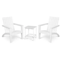 Tangkula 3PCS Patio Adirondack Chair Side Table Set Solid Wood Garden Deck Bistro Set Classic Furniture -Tangkula Shop GUEST 752c143c f1e9 4269 81c3 3c4818e6f0dc