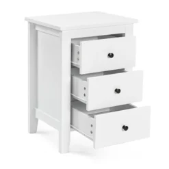 Tangkula 2PCS End Table Nightstand Living Room Furniture W/ 3 Drawers White -Tangkula Shop GUEST 7569bd37 fe2d 43e7 b92d 10507138ddbf