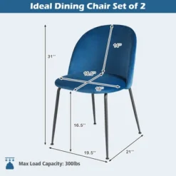 Tangkula Dining Chair Set Of 4 Upholstered Velvet Chair Set W/ Metal Base For Living Room 19 Tangkula Dining Chair Set Of 4 Upholstered Velvet Chair Set W/ Metal Base For Living Room -Tangkula Shop GUEST 761d658f 7272 4406 bc8f 8520ea45cb83