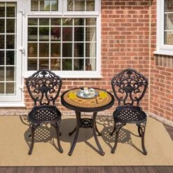 Tangkula 3-Piece Cast Aluminum Bistro Set Outdoor Patio Bistro Table Set Outdoor Round Bistro Table And Chairs For Porch 13 Tangkula 3-Piece Cast Aluminum Bistro Set Outdoor Patio Bistro Table Set Outdoor Round Bistro Table And Chairs For Porch -Tangkula Shop GUEST 76439788 2712 4bc0 bd8e 7748c6edfd57