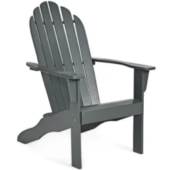 Tangkula 2PCS Wooden Classic Adirondack Chair Lounge Chair Outdoor Patio Grey -Tangkula Shop GUEST 77b93abe cf4b 4912 9d95 e84e4d5696b5
