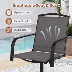 Tangkula Set of 2 Patio Swivel Rocking Chairs with High-Back Design -Tangkula Shop GUEST 78bb7d37 39a1 4a78 9330 858e852de94f 1