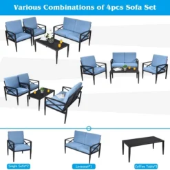 Tangkula 8-Piece Aluminum Outdoor Patio Conversation Set with Cushioned Seating 7 Tangkula 8-Piece Aluminum Outdoor Patio Conversation Set with Cushioned Seating -Tangkula Shop GUEST 78e054c2 ca93 4990 8eb6 567d62553b3d