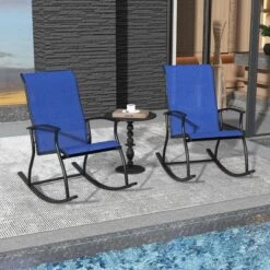 Tangkula Set of 4 Outdoor Rocking Chairs with Breathable Fabric -Tangkula Shop GUEST 79216d15 5fa0 43d0 8c4e 009b443c0404 1