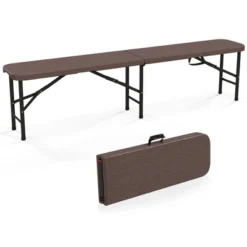 Tangkula 6 Ft Plastic Folding Bench Portable Fold-in-Half Seat W/ 1320 LBS Capacity Gray 19 Tangkula 6 Ft Plastic Folding Bench Portable Fold-in-Half Seat W/ 1320 LBS Capacity Gray -Tangkula Shop GUEST 7a91e11b c206 46f8 a0d7 03369b3a04a1