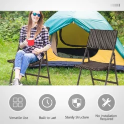 Tangkula 2 PCS Folding Rattan Patio Chairs - Outdoor Wicker Dining 14 Tangkula 2 PCS Folding Rattan Patio Chairs - Outdoor Wicker Dining -Tangkula Shop GUEST 7ad69543 69ec 4e79 985a 7f0086932231