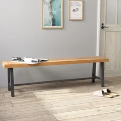 Tangkula 63 Inch Patio Bench Set Of 1/2, Acacia Wood Long Dining Bench W/ Heavy-Duty Metal Legs 11 Tangkula 63 Inch Patio Bench Set Of 1/2, Acacia Wood Long Dining Bench W/ Heavy-Duty Metal Legs -Tangkula Shop GUEST 7b5f84f7 f9cc 485c 9348 3e9a9f20f0ba