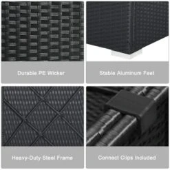 Tangkula 7-Piece Patio PE Rattan Sectional Sofa Furniture Set Wicker Sofa Conversation Set -Tangkula Shop GUEST 7b769153 ba6b 48e2 a0d2 33f131d004ea