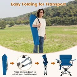 Tangkula 360° Swivel Hunting Seat Folding Swivel Blind Chair W/ Cup Holder & Storage Pocket Storage Bag Non-slip Foot Pads Outdoor Hunting Chair -Tangkula Shop GUEST 7b86304d a13e 4622 8ab7 4f3d474ba409