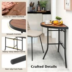 Tangkula 2-Piece Half-Round Folding Event Tables with Metal Frame - Brown 14 Tangkula 2-Piece Half-Round Folding Event Tables with Metal Frame - Brown -Tangkula Shop GUEST 7bdfb383 39e3 45a8 9c7d d095c5940724 1