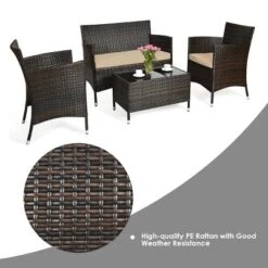 Tangkula 8-Piece Patio Rattan Furniture Set with Coffee Tables and Cushioned Sofas -Tangkula Shop GUEST 7c34a8cb f836 4029 a42d 9cde539e2867 1