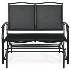 Tangkula 2 Person Swing Glider Bench Patio Rocking Lounge Chair W/Steel Frame For Garden Backyard Balcony Gray/Black 13 Tangkula 2 Person Swing Glider Bench Patio Rocking Lounge Chair W/Steel Frame For Garden Backyard Balcony Gray/Black -Tangkula Shop GUEST 7c4403bc 2b8f 47bd 8be0 c3fef3d2cce8