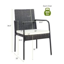 Tangkula 4-Piece All-Weather Wicker Rattan Dining Chairs with Cushioned Seats 13 Tangkula 4-Piece All-Weather Wicker Rattan Dining Chairs with Cushioned Seats -Tangkula Shop GUEST 7c8d976c ae82 434e 974e cfcad0b7e07a