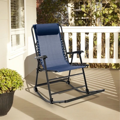 Tangkula 2-Piece Patio Folding Rocking Chair Set - Portable Outdoor Lounge Rocker 3 Tangkula 2-Piece Patio Folding Rocking Chair Set - Portable Outdoor Lounge Rocker - Image 3