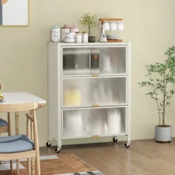 Tangkula 4-Tier Kitchen Bakers Rack Microwave Stand W/ Flip Doors Universal Wheels White 12 Tangkula 4-Tier Kitchen Bakers Rack Microwave Stand W/ Flip Doors Universal Wheels White -Tangkula Shop GUEST 7ebaa970 2511 4e79 9d20 c5cf3e29a37d