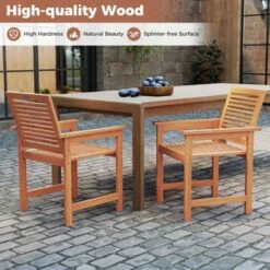 Tangkula Patio Chairs Set of 4 - Solid Wood Outdoor Dining Chairs with Ergonomic Backrest 12 Tangkula Patio Chairs Set of 4 - Solid Wood Outdoor Dining Chairs with Ergonomic Backrest -Tangkula Shop GUEST 7f2856ce 3d33 4d16 b165 a380101445b8