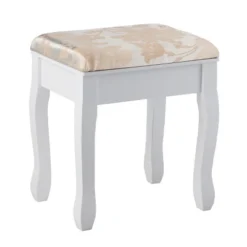 Tangkula Rotatable Mirror Vanity Set Makeup Dressing Table And Stool W/ 5 Drawers -Tangkula Shop GUEST 7f4be74d 3c8b 4bce a53c 4c5dea45242a