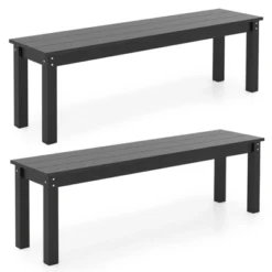 Tangkula 2PCS 55" HDPE Outdoor Bench Weatherproof Backless Patio Garden Bench 20 Tangkula 2PCS 55" HDPE Outdoor Bench Weatherproof Backless Patio Garden Bench -Tangkula Shop GUEST 804c9a33 87c9 4c4c 9604 70c9b8616543